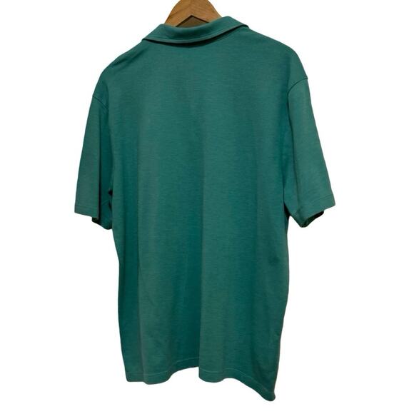 Mens Heathered green Tommy Bahama Stretchy Short Sleeve Polo L Large golf - Picture 5 of 5